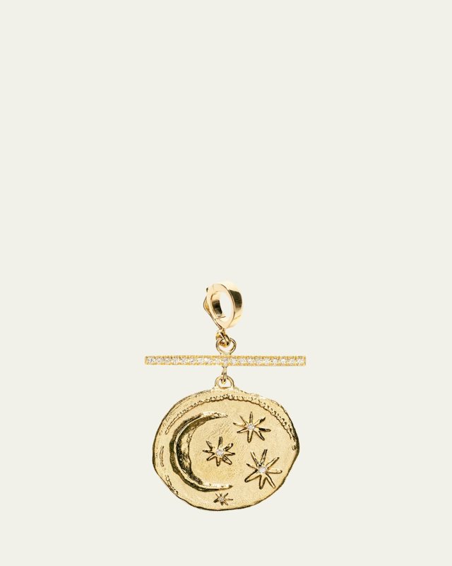 Cosmic Small Diamond Bar Coin Charm